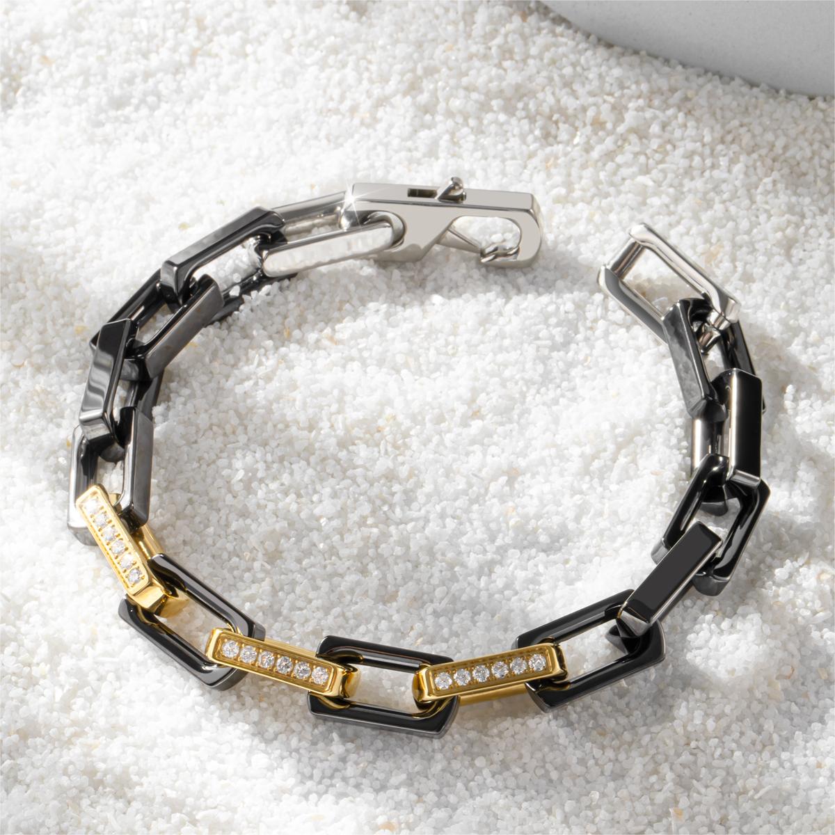 Zircon Square Ceramic Bracelet / Necklace